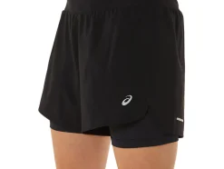 Clearance ASICS ROAD 2-N-1 5.5IN SHORT Performance Black