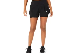 Store ASICS ROAD 2-N-1 3.5IN SHORT Performance Black/Performance Black