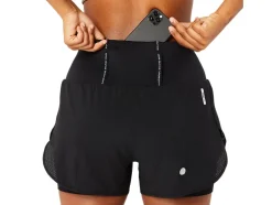 Store ASICS ROAD 2-N-1 3.5IN SHORT Performance Black/Performance Black