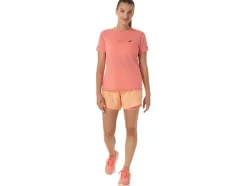Best ASICS ROAD 2-N-1 5.5IN SHORT Summer Dune/Papaya