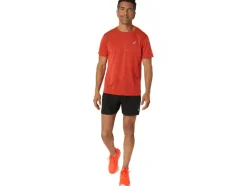 Hot ASICS ROAD SHORT SLEEVE TOP True Red/Spice Latte