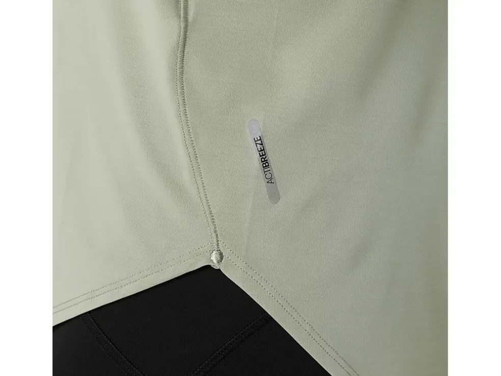 Best Sale ASICS ROAD V-NECK SHORT SLEEVE TOP Olive Grey
