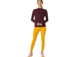 New ASICS RUNKOYO MOCK NECK LONG SLEEVE TOP Deep Mars