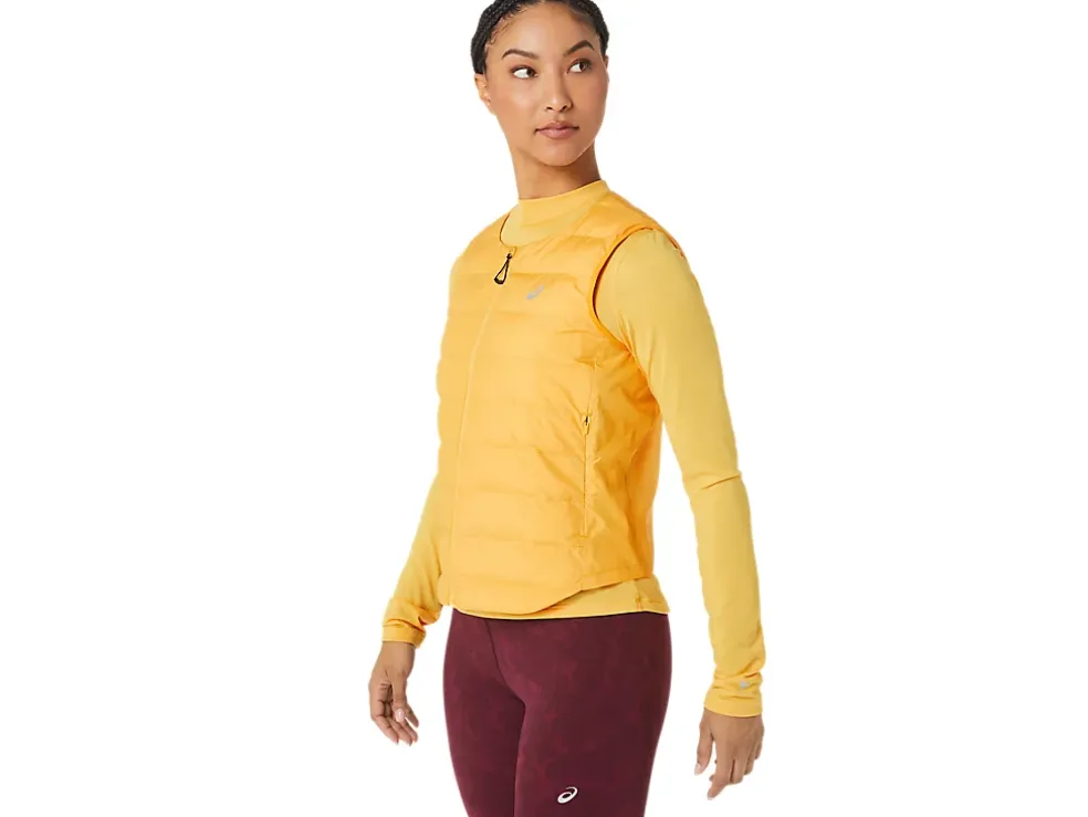 Fashion ASICS RUNKOYO PADDED VEST Tiger Yellow