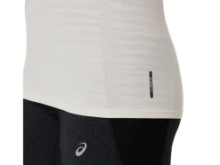 Clearance ASICS SEAMLESS LONG SLEEVE TOP Cream/Papaya