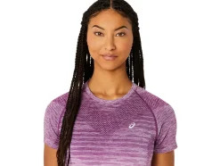 Clearance ASICS SEAMLESS SHORT SLEEVE TOP Lilac Hint/Deep Mauve