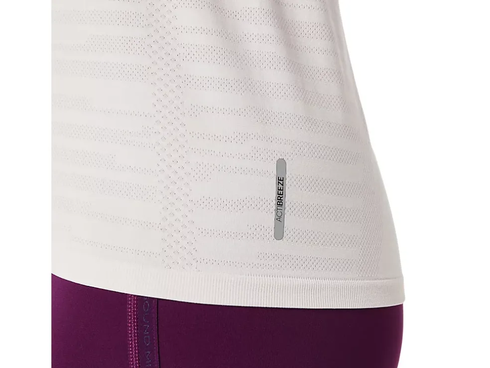 Clearance ASICS SEAMLESS SHORT SLEEVE TOP Lilac Hint/Deep Mauve