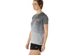 Shop ASICS SEAMLESS SHORT SLEEVE TOP Carrier Grey/Glacier Grey