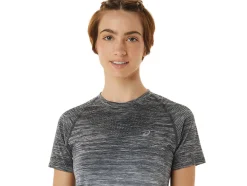 Shop ASICS SEAMLESS SHORT SLEEVE TOP Carrier Grey/Glacier Grey