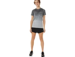 Shop ASICS SEAMLESS SHORT SLEEVE TOP Carrier Grey/Glacier Grey