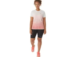 Sale ASICS SEAMLESS SHORT SLEEVE TOP Cream/Papaya