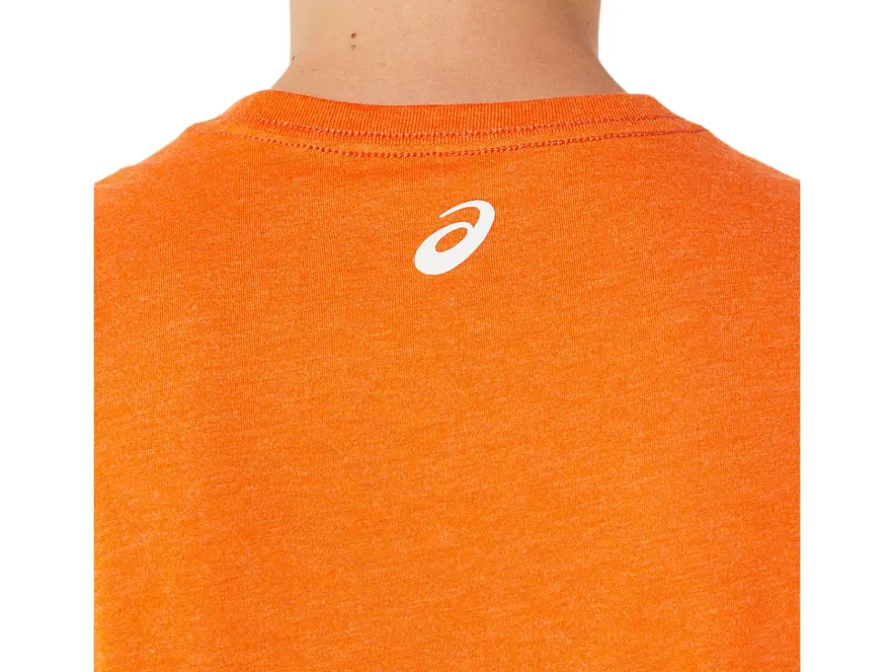 Best Sale ASICS SHORT SLEEVE 1977 GLOBAL SPORTSWEAR TEE Marigold Heather