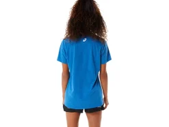 Shop ASICS SHORT SLEEVE PRINT V-NECK Lake Drive Heather