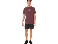 Fashion ASICS SHORT SLEEVE RUN CLUB TEE Deep Mars Heather
