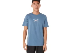 Fashion ASICS SHORT SLEEVE RUN CLUB TEE Storm Blue