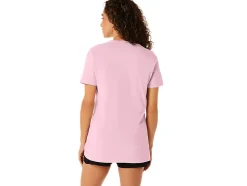 Cheap ASICS SHORT SLEEVE EST 1977 V-NECK TEE Pink Salt