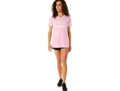 Cheap ASICS SHORT SLEEVE EST 1977 V-NECK TEE Pink Salt