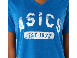 Flash Sale ASICS SHORT SLEEVE EST 1977 V-NECK TEE Lake Drive