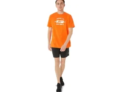 Shop ASICS SHORT SLEEVE PROPERTY OF SPORTS TEE Marigold Orange Heather