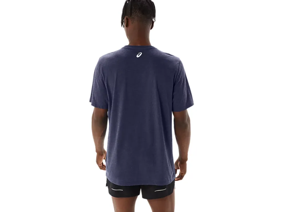 Cheap ASICS SHORT SLEEVE PROPERTY OF SPORTS TEE Peacoat Heather