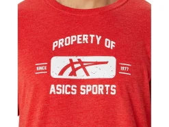 Hot ASICS SHORT SLEEVE PROPERTY OF SPORTS TEE Classic Red Heather