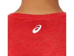 Hot ASICS SHORT SLEEVE PROPERTY OF SPORTS TEE Classic Red Heather