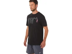 Flash Sale ASICS SHORT SLEEVE STRIPED POCKET TEE Performance Black