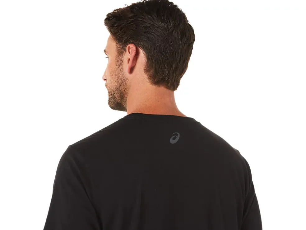 Flash Sale ASICS SHORT SLEEVE STRIPED POCKET TEE Performance Black