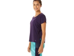 Cheap ASICS SIDE SLIT SHORT SLEEVE TOP Night Shade