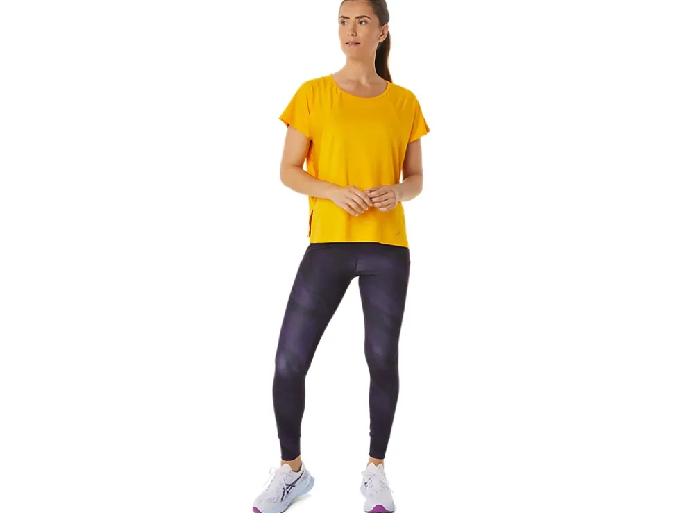 Online ASICS SIDE SLIT SHORT SLEEVE TOP Sunflower