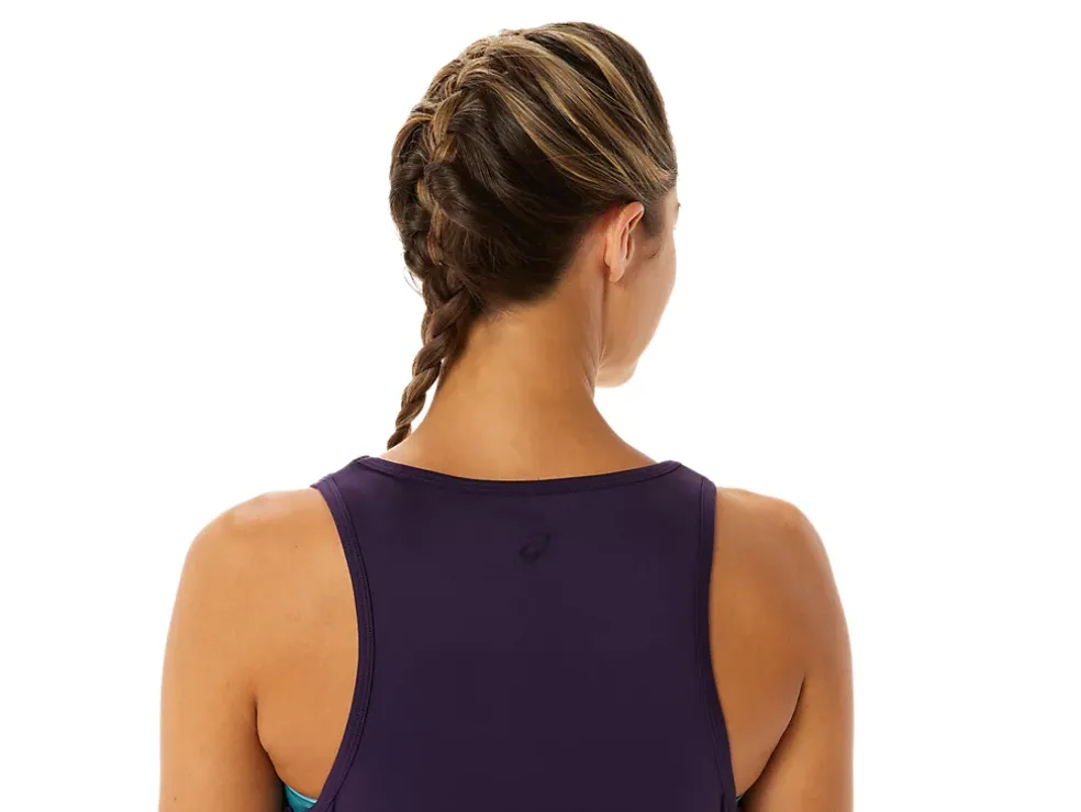 Fashion ASICS SIDE SLIT SLEEVELESS TOP Night Shade