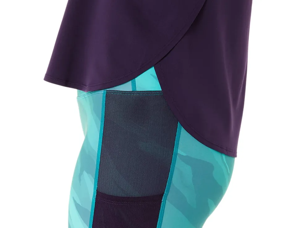 Fashion ASICS SIDE SLIT SLEEVELESS TOP Night Shade