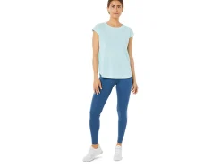 Sale ASICS SLIT SHORT SLEEVE TOP Clear Blue