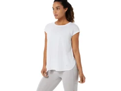 Hot ASICS SLIT SHORT SLEEVE TOP Brilliant White