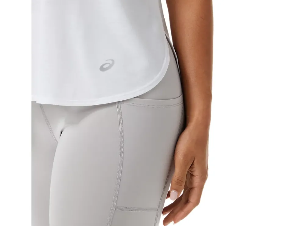 Hot ASICS SLIT SHORT SLEEVE TOP Brilliant White
