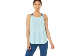 Hot ASICS SLIT SLEEVELESS TOP Clear Blue