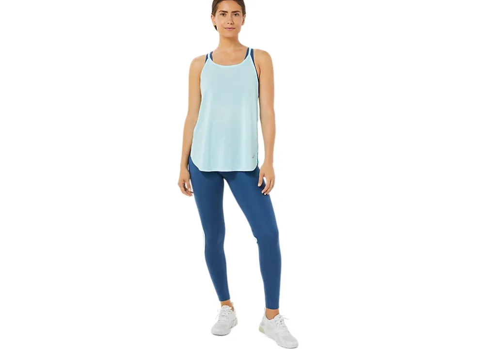 Hot ASICS SLIT SLEEVELESS TOP Clear Blue