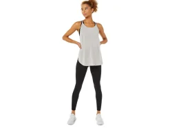 Clearance ASICS SLIT SLEEVELESS TOP Oyster Grey