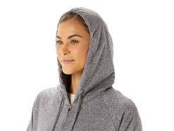 Online ASICS SOFT STRETCH KNIT FULL ZIP HOODIE Smoke Shadow Heather