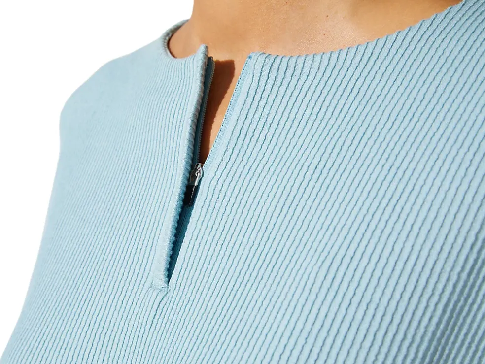 Cheap ASICS SOFT STRETCH SWEAT TOP Smoke Blue
