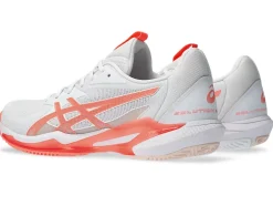 Best Sale ASICS SOLUTION SPEED FF 3 CLAY White/Sun Coral