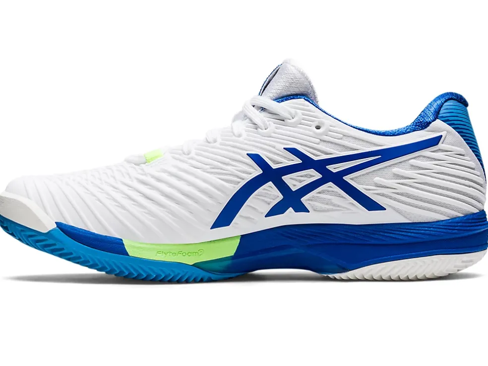 Shop ASICS SOLUTION SPEED FF 2 CLAY White/Tuna Blue