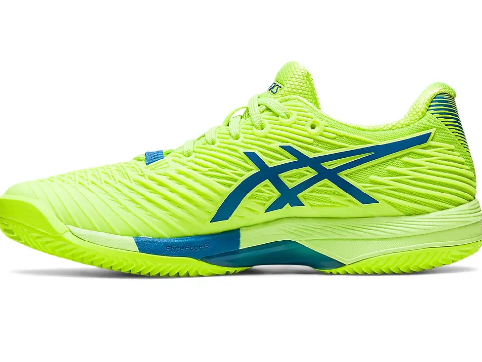 Cheap ASICS SOLUTION SPEED FF 2 CLAY Hazard Green/Reborn Blue