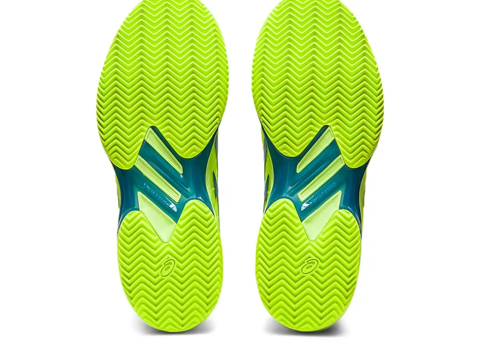 Cheap ASICS SOLUTION SPEED FF 2 CLAY Hazard Green/Reborn Blue
