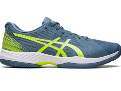 Hot ASICS SOLUTION SWIFT FF Steel Blue/Hazard Green