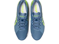 Hot ASICS SOLUTION SWIFT FF Steel Blue/Hazard Green