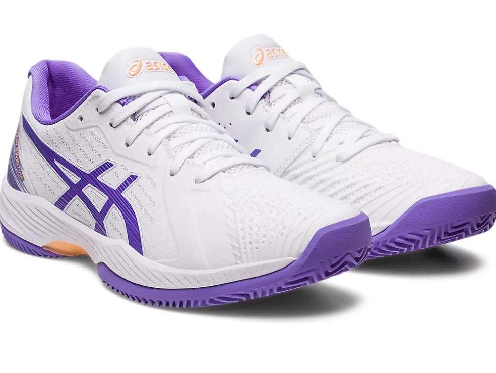 Cheap ASICS SOLUTION SWIFT FF CLAY White/Amethyst