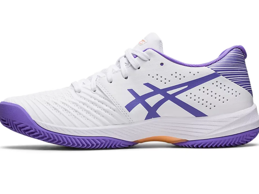 Cheap ASICS SOLUTION SWIFT FF CLAY White/Amethyst