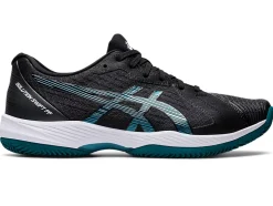 Discount ASICS SOLUTION SWIFT FF CLAY Black/Misty Pine