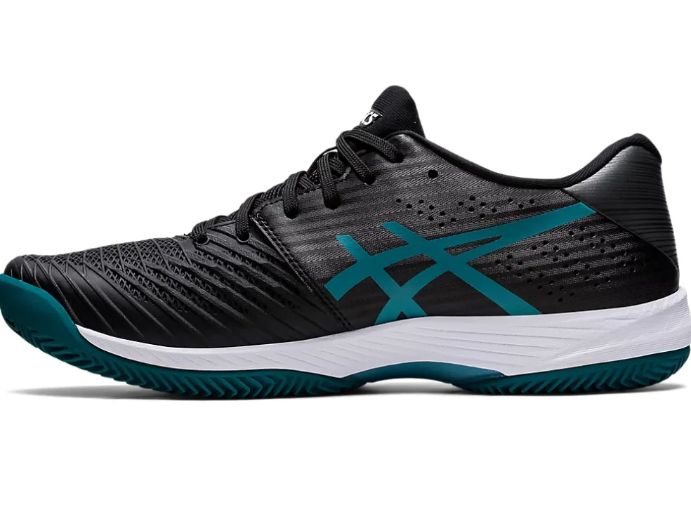 Discount ASICS SOLUTION SWIFT FF CLAY Black/Misty Pine